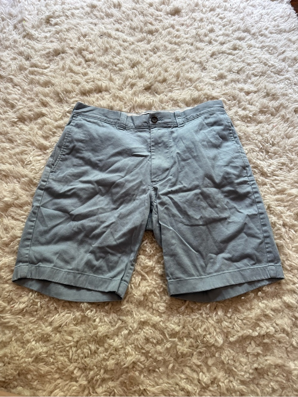 J Crew Men's Casual Light Blue Chino Shorts